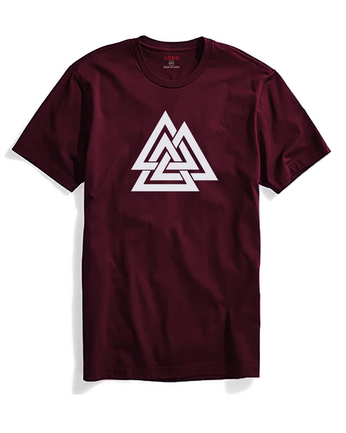 ADRO Men's 100% Cotton Regular Fit T-Shirt
