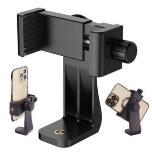 Amazon Basics Rotating Mobile Holder with Adjustable Screw and 360° Swivel, for Any Tripod, Ring Light, Phone, Camera, and Video Camera, Ideal for Videographers and Photographers