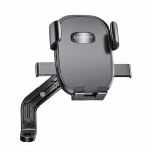 STRIFF Aeroride Mirror Mount Bike Phone Mount with 360° Rotational, Strong Hold for Bicycle, Motorcycle Compatible with 4.7 to 6.8 inch Devices - Black