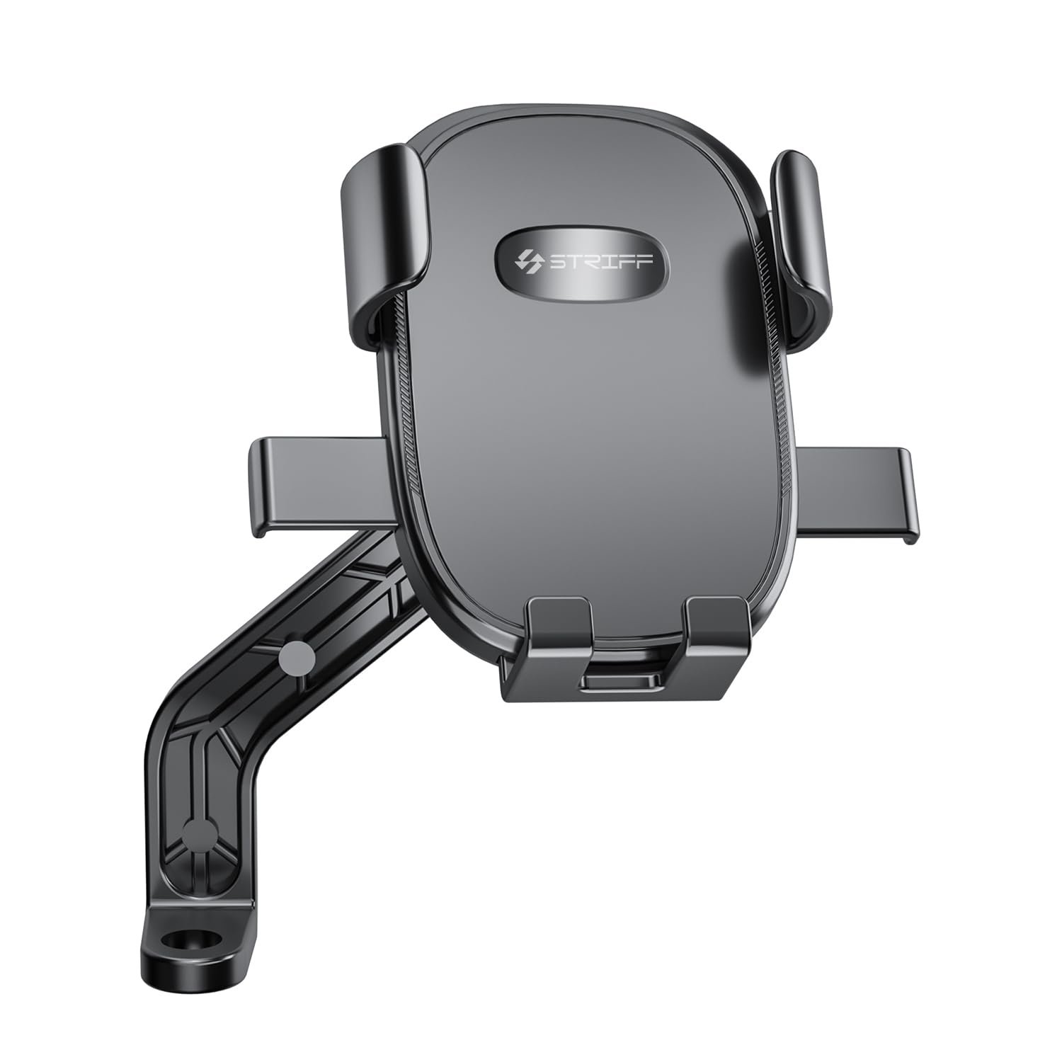 STRIFF Aeroride Mirror Mount Bike Phone Mount with 360° Rotational, Strong Hold for Bicycle, Motorcycle Compatible with 4.7 to 6.8 inch Devices - Black