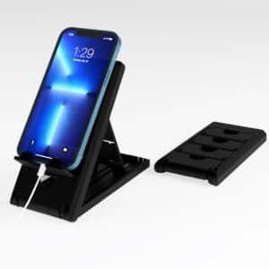 STRIFF Smartphone Stand, Tabletop, Foldable, Mobile Phone Stand, Tablet Stand, Smartphone Holder, Adjustable Height, Anti-Slip, Lightweight, Compact, Portrait and Horizontal, Easy to Carry
