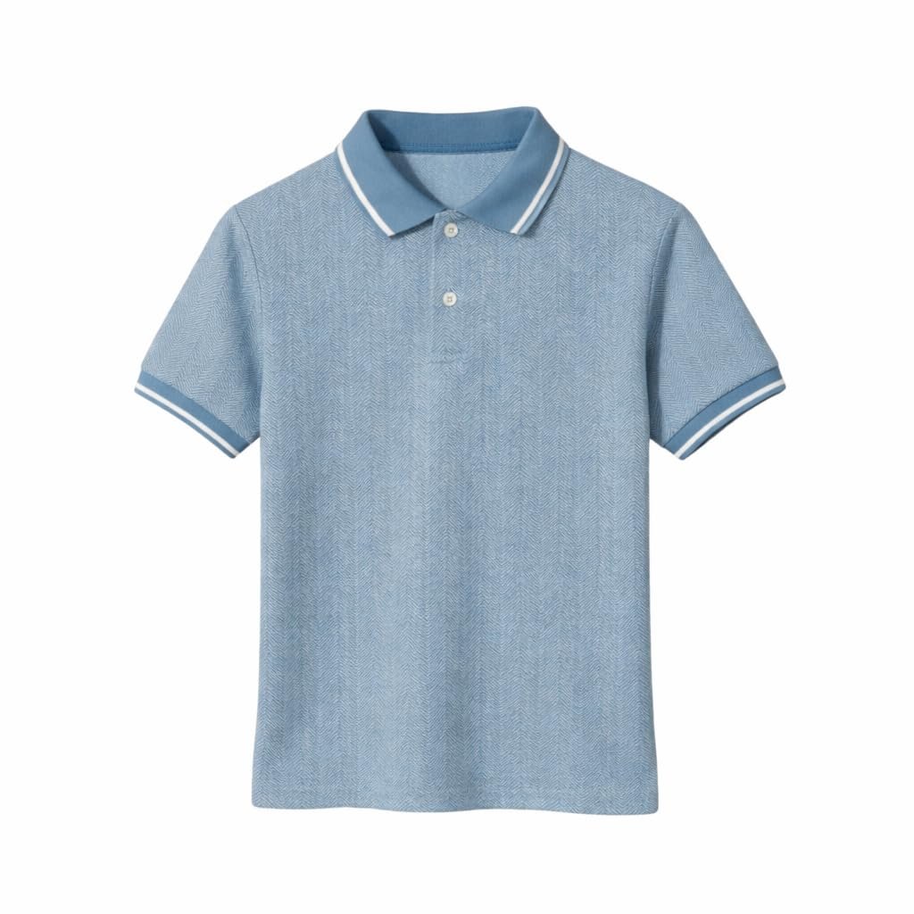 Mack Jonney Men’s Premium Jacquard Polo T-Shirt | Short Sleeve Soft Knit Fabric | Stylish Casual & Smart Wear Polo-M6938