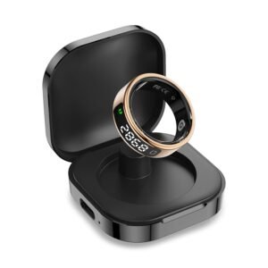 Pebble Halo 2 Next-Gen Smart Ring with Digital Display, Gesture Control, 24x7 Sleep & SpO2 Monitoring, HRV Tracker, Stainless Steel Body,Step & Calorie Tracker (Gold, 11)