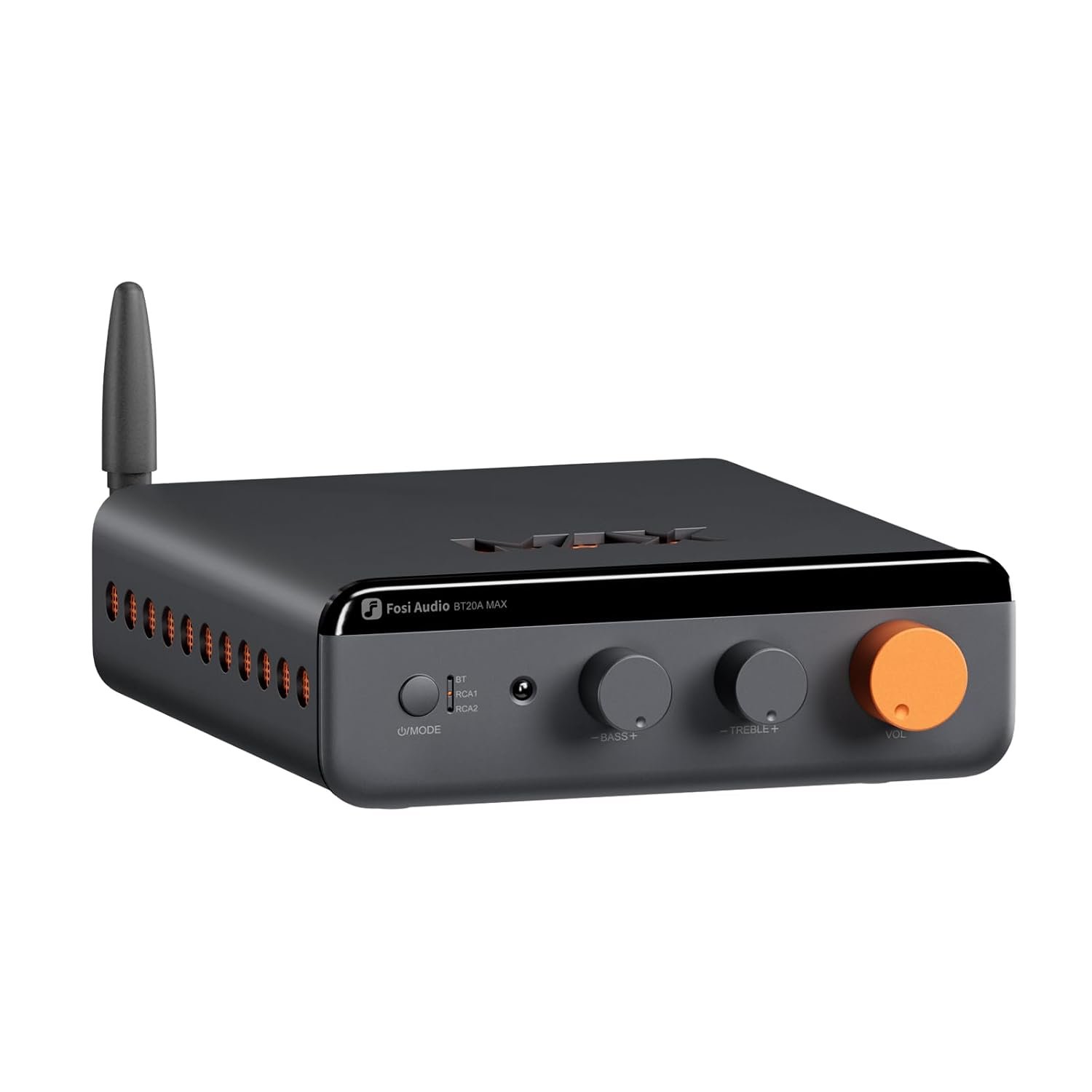 Fosi Audio BT20A MAX Stereo Power Amplifier, 300W x 2 Hi-Fi Audio Amp with PFFB Technology, LDAC Bluetooth 6.0, Dual Independent Power Supply, Remote Control, Perfect for 2.1 Systems & Home Audio