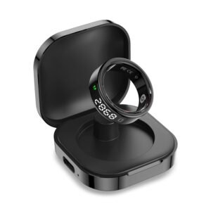 Pebble Halo 2 Next-Gen Smart Ring with Digital Display, Gesture Control, 24x7 Sleep & SpO2 Monitoring, HRV Tracker, Stainless Steel Body,Step & Calorie Tracker (Black, 11)