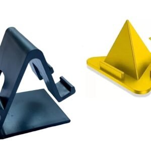 BLAXSTOC (P11+Peramid Mobile Stand for Table, Table Mobile Stand,Mobile Holder for Taible,Stand for Mobile and Tablet (Pack of 2)