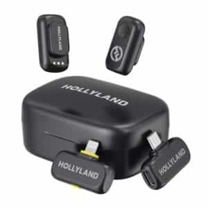 Hollyland Lark A1 Combo Wireless Lavalier Microphone, 48kHz/24-bit Audio, 3-Level Noise Cancellation, 200m Range, Clip-On Mic for iPhone 15/16, Android, YouTube, Podcast & Vlog