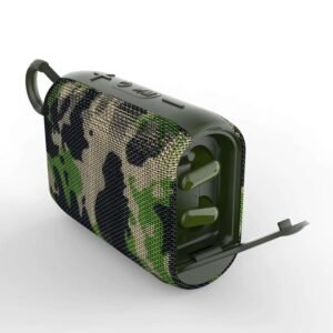 2-in-1 Bluetooth Speaker with TWS Earbuds, Camouflage Green