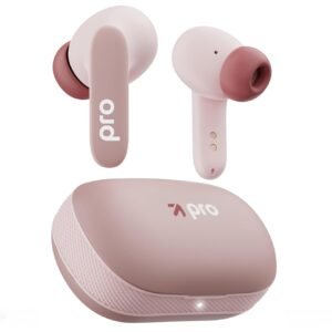 GOBOULT Y1 Pro Ear Buds Wireless 60H Playtime, 4 Mics Calling, 45ms Low Latency Gaming, Made in India,13mm Bass Driver Earbuds Buds TWS Bluetooth Wireless Earphone (Candy Cane)