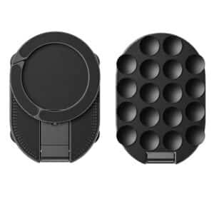 Pocket 3 in 1 Mobile Stand Suction Cup & Magnetic Phone Holder for Content Creators | 360° Rotatable Foldable Phone Stand for Desk, Gym, Video, Vlogs | MagSafe Compatible, All Smartphones