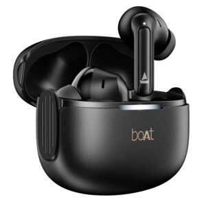 boAt Airdopes 219, 4Mics ENx, 40H Battery, Best in Segment for Calling, Stream Ad Free Music via App Support, Bluetooth Earbuds, TWS Ear Buds Wireless Earphones with mic (Carbon Black)