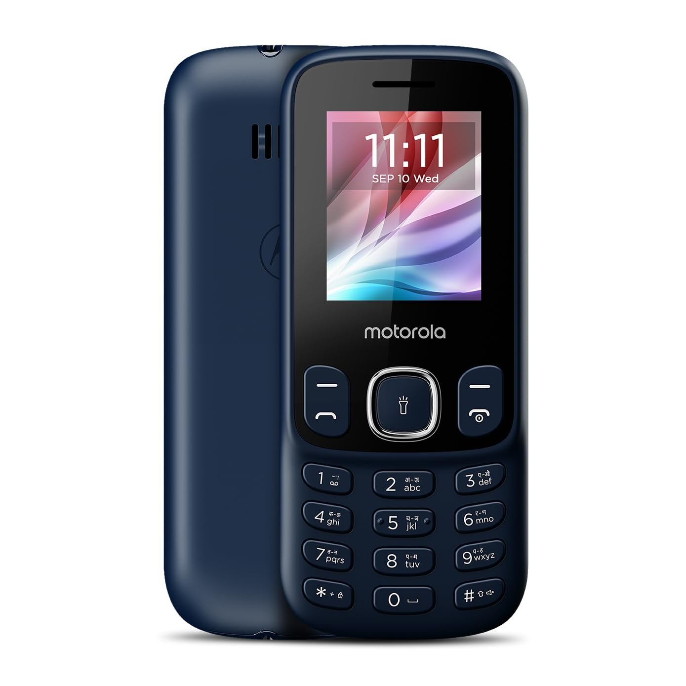 Motorola All-New A10e Dual Sim keypad Phone | 2 Years Replacement | Long Lasting Battery | Bluetooth Facility | Loud Sound | Wireless FM | Auto Call Recording (Dark Blue)