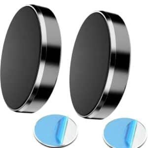 Pack 2 Multipurpose Mini Magnetic Car Mobile Holder for Dashboard 360 Rotation | Car Phone Holder for Car Dashboard, Home, Kitchen & Office for All Smartphones (Pack of 2)