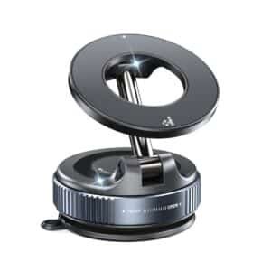 VeeDee Magnetic Car Phone Mount – 360° Vacuum Suction Magnetic Phone Holder for Car Dashboard & Windshield – Universal Multi-Surface MagSafe Car Mount for Home, Gym Mirror & Shower