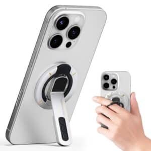 ZORBES® Magnetic Phone Holder Ring Grip Desk Phone Support, 360° Rotating Foldable Kickstand with Stress Relief Press Beans, Hands-Free Desk Phone Mount