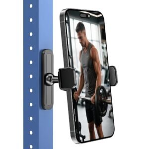 REWOP Multipurpose Magnetic Mobile Phone Holder for Gym, Office, Kitchen for Influencers Accessories Compatible with All Smartphones (Clamp)