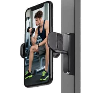 Gym Magnetic Phone Holder 360°Adjustable Golf Car Magnetic Phone Holder Gym Magnet Phone Mount Compatible with 4.7-6.9" Smartphones (Clip A)