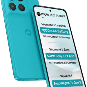MOTOROLA g67 power 5G (Pantone BLUE CURACAO, 256 GB) (12 GB RAM)